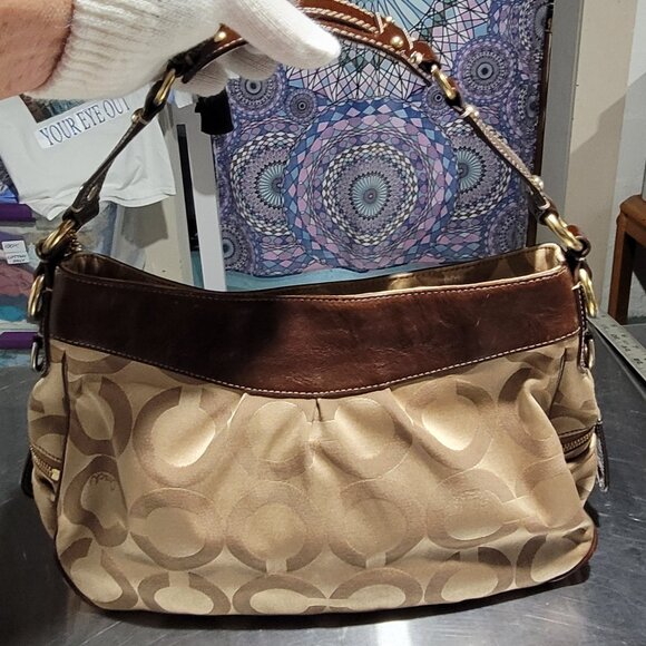 COACH MADISON OP ART AUDREY SATCHEL PURSE BAG VTG EUC CLEAN! - Picture 11 of 16